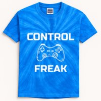 Control Freak Funny Gamer Vintage Nerd Video Games Cute Gift Kids Tie-Dye T-Shirt