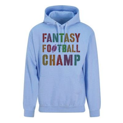 Cute Fantasy Football Champ Legend Husband Dad King Drafting Unisex Surf Hoodie