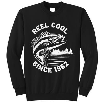 Cute Funny Fishing Pun Reel Cool Since 1962 Birthday Sweatshirt