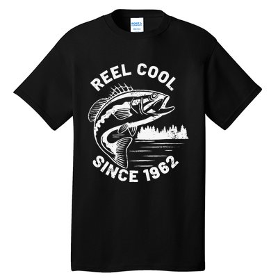 Cute Funny Fishing Pun Reel Cool Since 1962 Birthday Tall T-Shirt