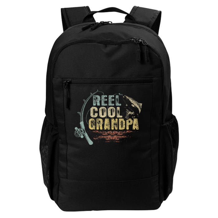 Cute Funny Fishing Vintage Reel Cool Grandpa Daily Commute Backpack