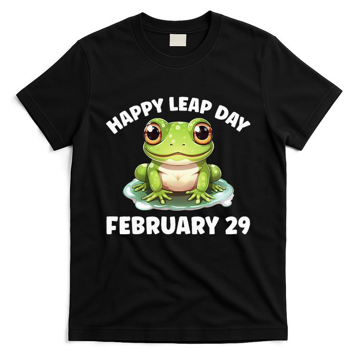 Cute Frog February 29th Leap Day 2024 T-Shirt