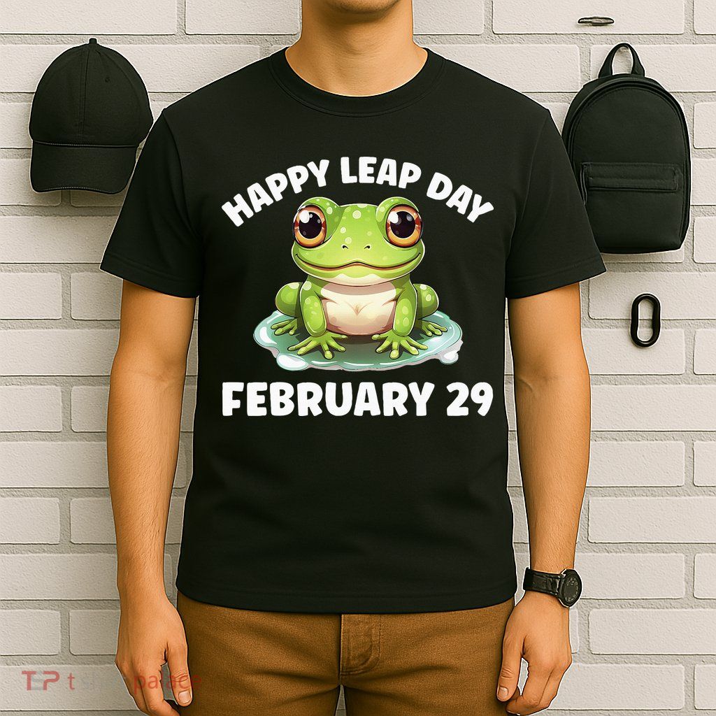 Cute Frog February 29th Leap Day 2024 T-Shirt