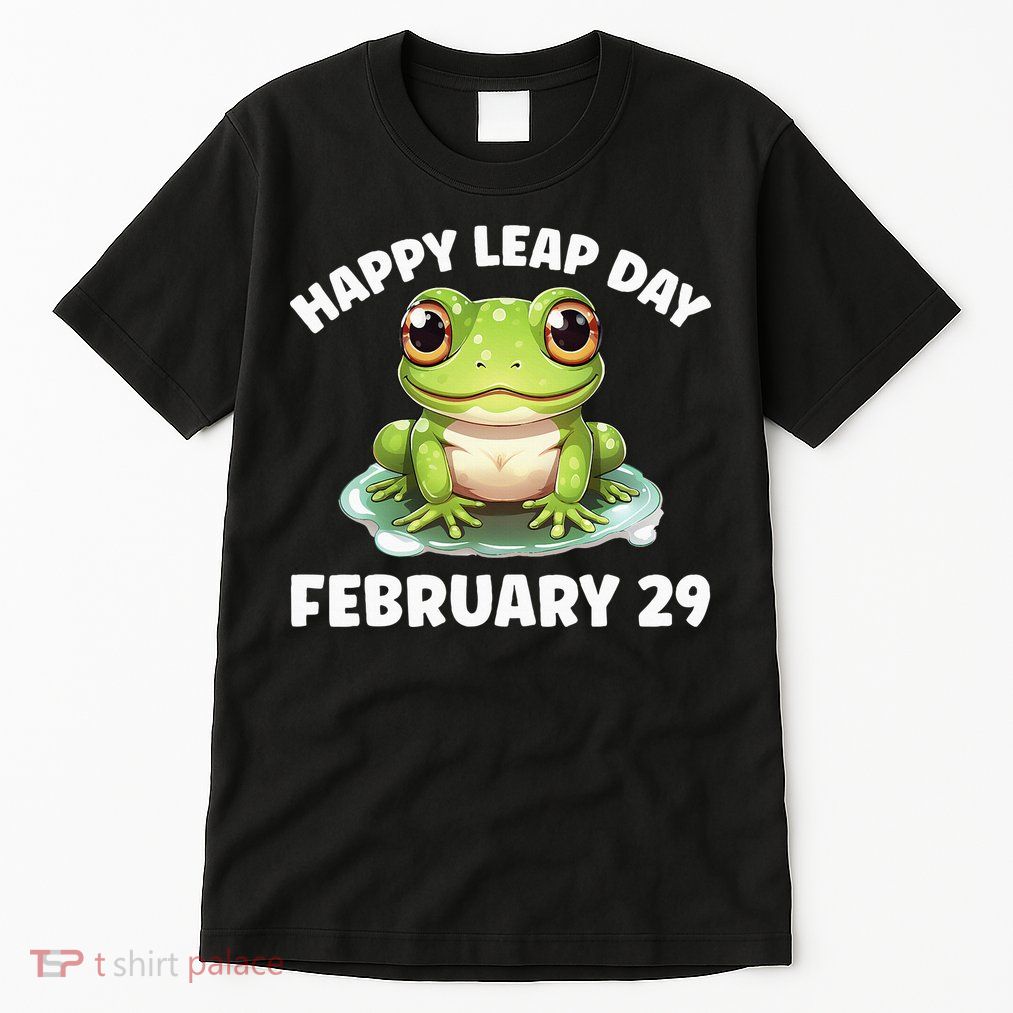Cute Frog February 29th Leap Day 2024 Tall T-Shirt