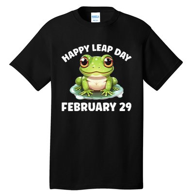 Cute Frog February 29th Leap Day 2024 Tall T-Shirt