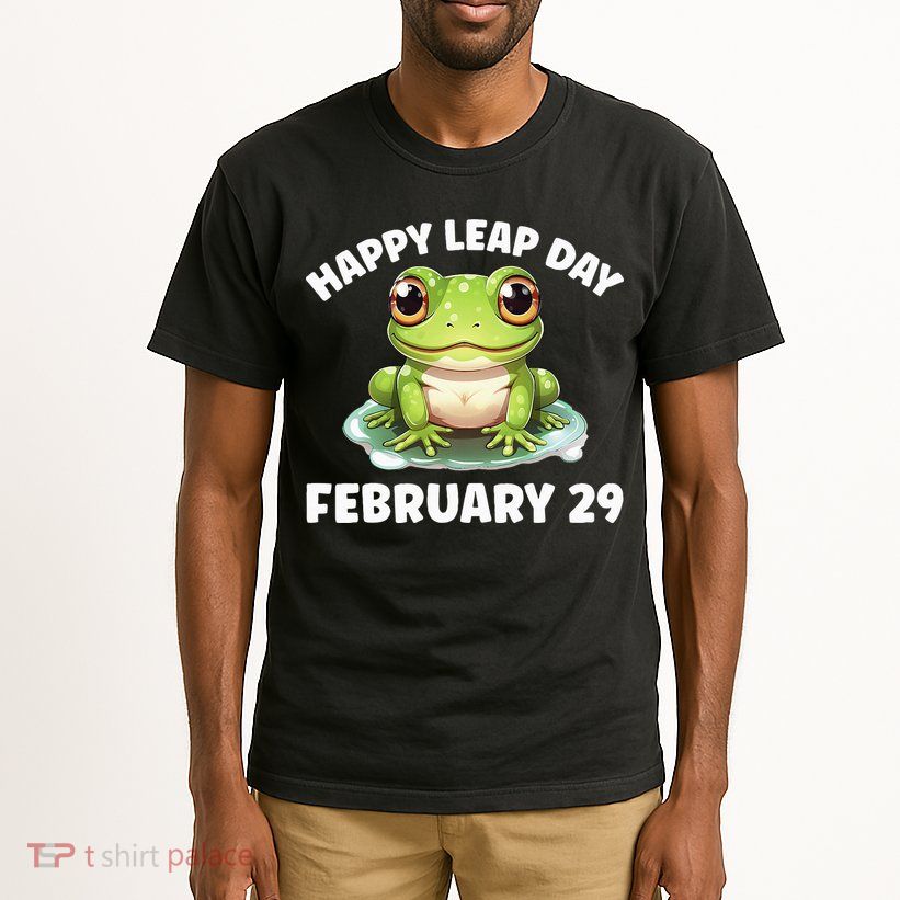 Cute Frog February 29th Leap Day 2024 Tall T-Shirt