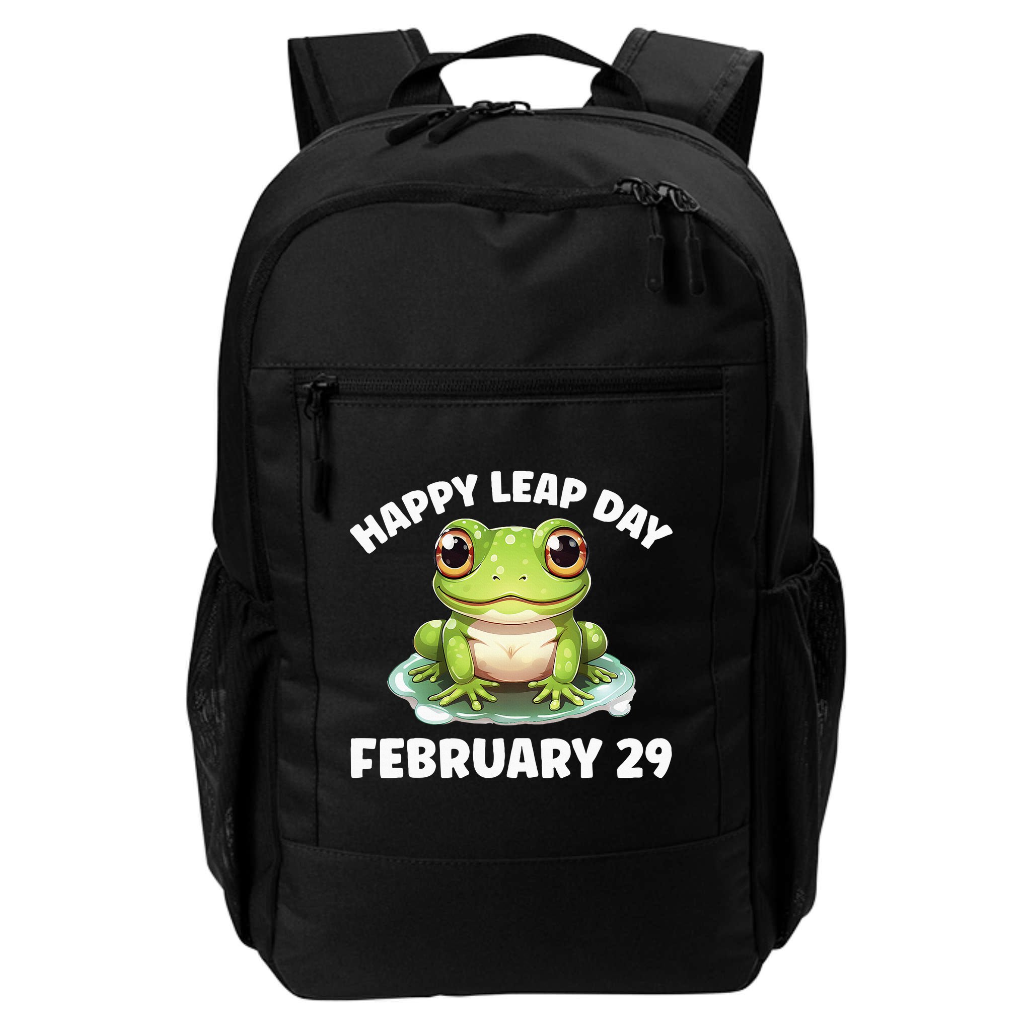 Cute Frog February 29th Leap Day 2024 Backpack