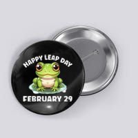 Cute Frog February 29th Leap Day 2024 Button