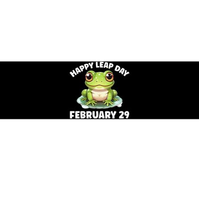 Cute Frog February 29th Leap Day 2024 Bumper Sticker