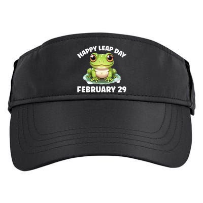 Cute Frog February 29th Leap Day 2024 Adult Drive Performance Visor