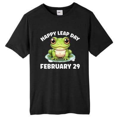 Cute Frog February 29th Leap Day 2024 Tall Fusion ChromaSoft Performance T-Shirt