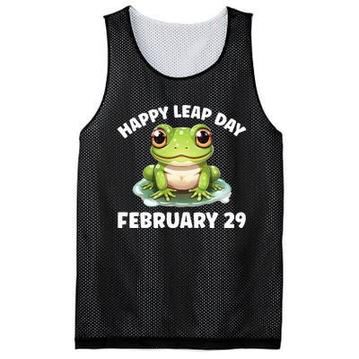 Cute Frog February 29th Leap Day 2024 Mesh Reversible Basketball Jersey Tank