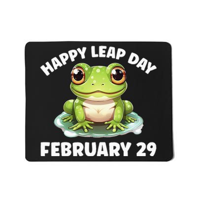 Cute Frog February 29th Leap Day 2024 Mousepad