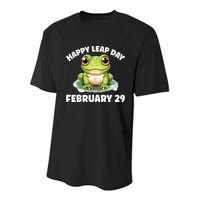 Cute Frog February 29th Leap Day 2024 Youth Performance Sprint T-Shirt