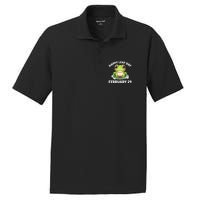 Cute Frog February 29th Leap Day 2024 PosiCharge RacerMesh Polo