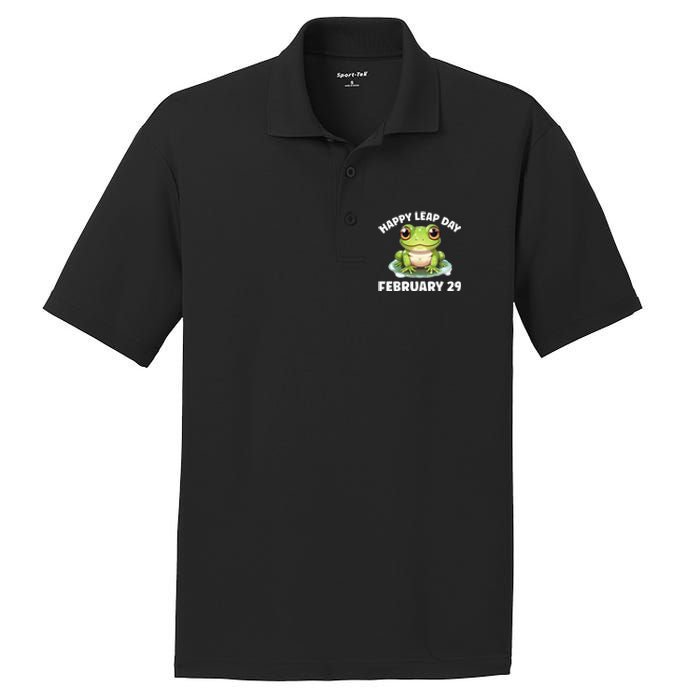 Cute Frog February 29th Leap Day 2024 PosiCharge RacerMesh Polo