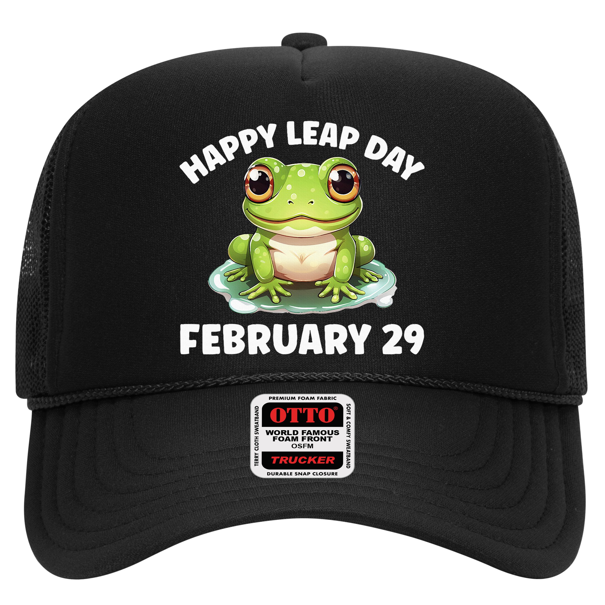 Cute Frog February 29th Leap Day 2024 Hat