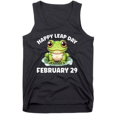 Cute Frog February 29th Leap Day 2024 Tank Top