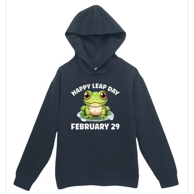 Cute Frog February 29th Leap Day 2024 Urban Pullover Hoodie