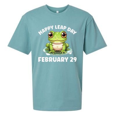 Cute Frog February 29th Leap Day 2024 Sueded Cloud Jersey T-Shirt