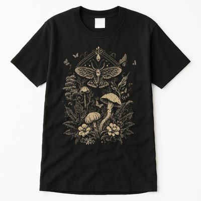 Cute Fairycore Floral Moth Aesthetic Tall T-Shirt