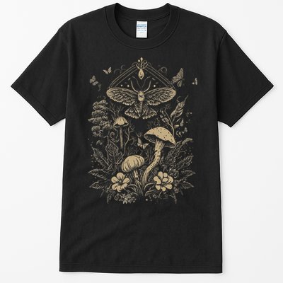 Cute Fairycore Floral Moth Aesthetic Tall T-Shirt