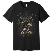 Cute Fairycore Floral Moth Aesthetic Premium T-Shirt