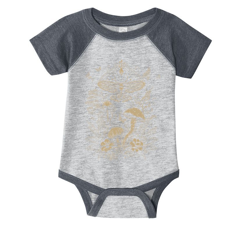 Cute Fairycore Floral Moth Aesthetic Infant Baby Jersey Bodysuit
