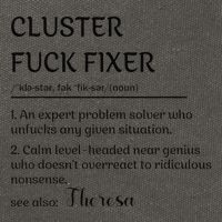 Cluster Fck Fixer Definition Expert Problem Solver Cotton Canvas Backpack