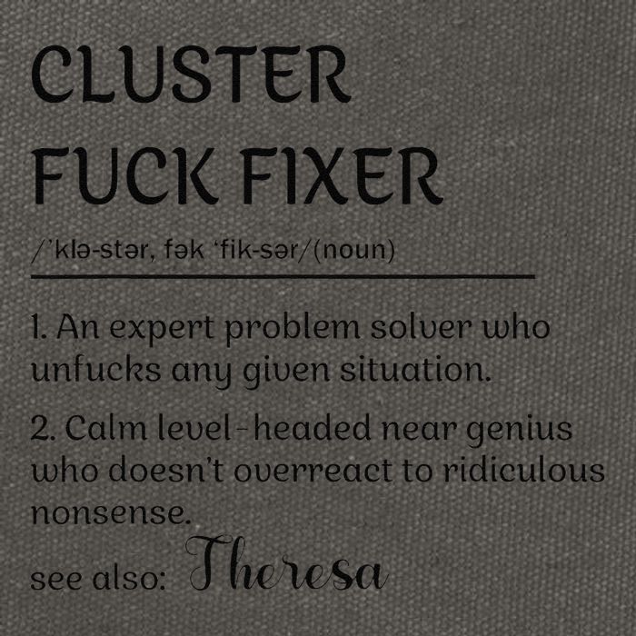Cluster Fck Fixer Definition Expert Problem Solver Cotton Canvas Backpack