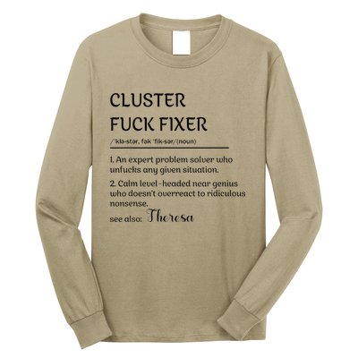 Cluster Fck Fixer Definition Expert Problem Solver Long Sleeve Shirt