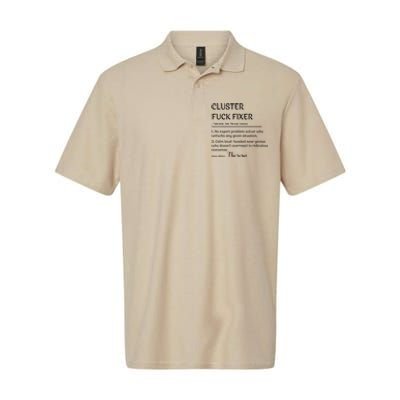 Cluster Fck Fixer Definition Expert Problem Solver Softstyle Adult Sport Polo