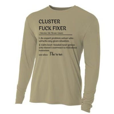 Cluster Fck Fixer Definition Expert Problem Solver Cooling Performance Long Sleeve Crew