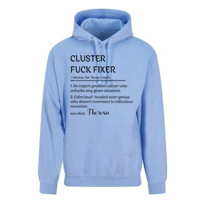 Cluster Fck Fixer Definition Expert Problem Solver Unisex Surf Hoodie