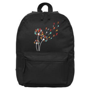 Cats Flower Fly Dandelion 16 in Basic Backpack