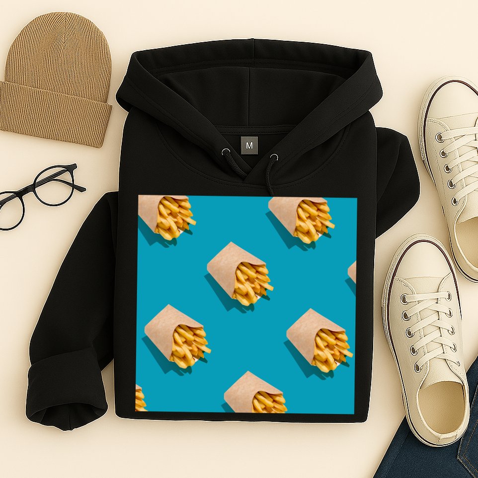 Cute Funny French Fry Fries Pastern Hoodie