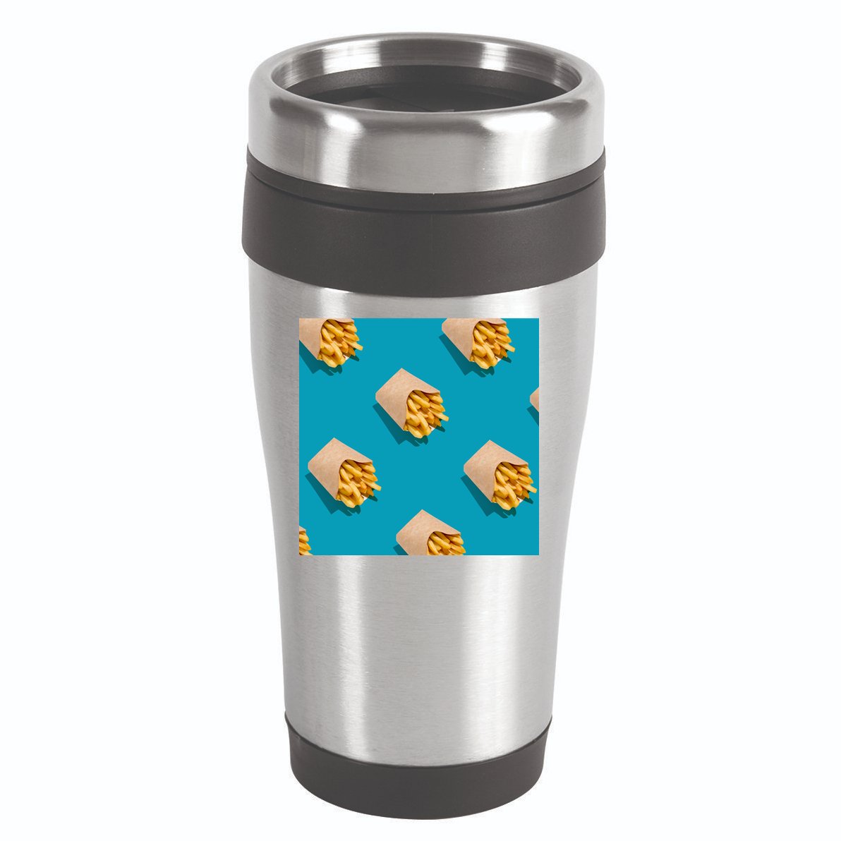 Cute Funny French Fry Fries Pastern 16oz Travel Tumbler