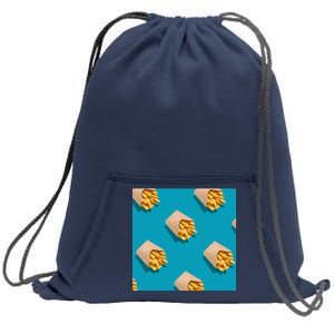 Cute Funny French Fry Fries Pastern Sweatshirt Cinch Pack Bag