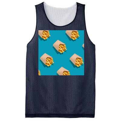 Cute Funny French Fry Fries Pastern Mesh Reversible Basketball Jersey Tank