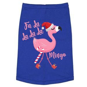 Christmas Flamingo Funny Fa La La La La Mingo Gift Doggie Tank