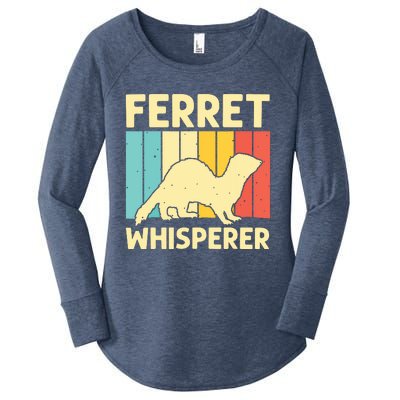 Cool Ferret For Men Women Animal Lover Ferret Owner Rodent Women's Perfect Tri Tunic Long Sleeve Shirt