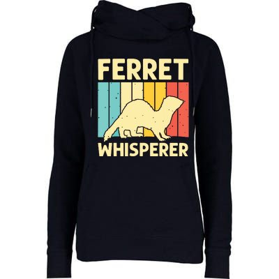 Cool Ferret For Men Women Animal Lover Ferret Owner Rodent Womens Funnel Neck Pullover Hood