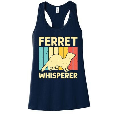 Cool Ferret For Men Women Animal Lover Ferret Owner Rodent Women's Racerback Tank