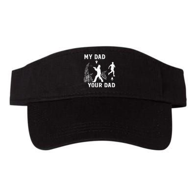 Captain Firefighter Father Funny Fireman Dad My Dad Your Dad Valucap Bio-Washed Visor