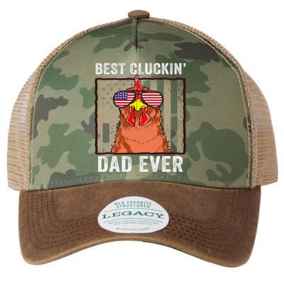 Chicken Funny Farm Best Cluckin' Dad Ever Chicken Legacy Tie Dye Trucker Hat