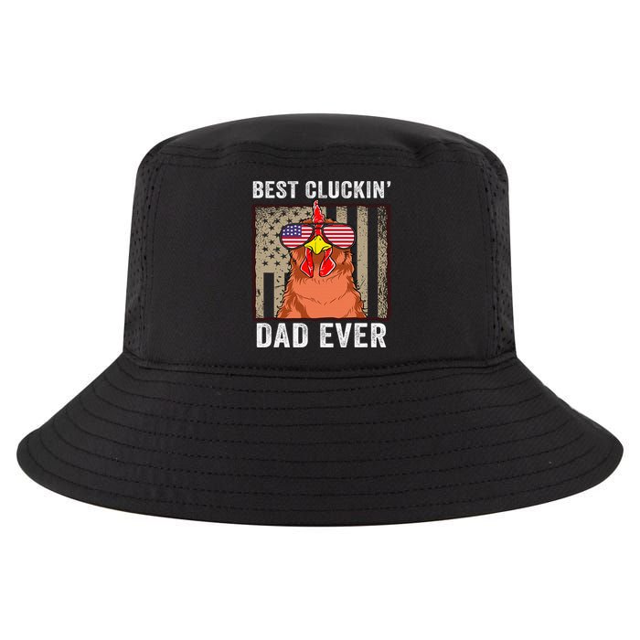 Chicken Funny Farm Best Cluckin' Dad Ever Chicken Cool Comfort Performance Bucket Hat