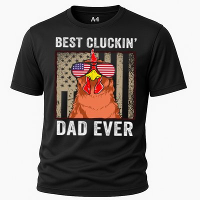 Chicken Funny Farm Best Cluckin' Dad Ever Chicken Performance Shirt