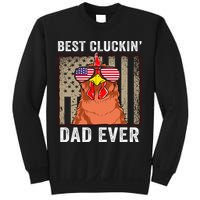 Chicken Funny Farm Best Cluckin' Dad Ever Chicken Sweatshirt