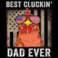 Chicken Funny Farm Best Cluckin' Dad Ever Chicken Impact Tech Backpack
