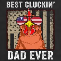 Chicken Funny Farm Best Cluckin' Dad Ever Chicken 11oz C Handle Ceramic Mug